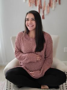 Pregnant Lori Wearing Maternity Sweater-01