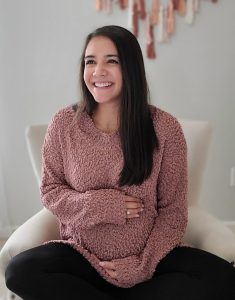 Pregnant Lori Wearing Maternity Sweater-02